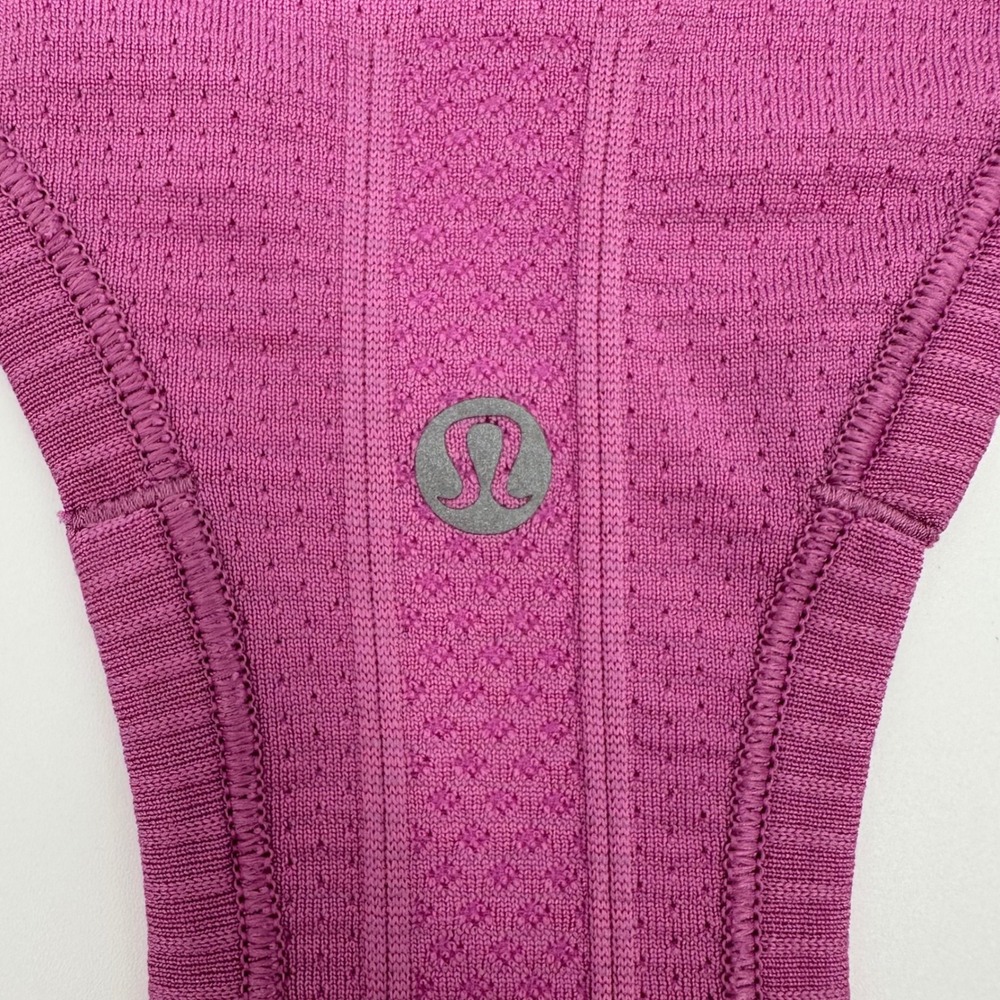 Lululemon Run Swiftly Tech Racerback Tank Top Pink Purple Athletic Yoga Size 6 - Picture 11 of 13